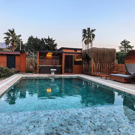 Lueks Villa Kaktues Oezel Havuz, Sauna & Jakuzi & Kano *